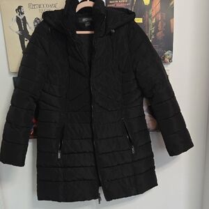 Kenneth Cole Reaction Black Puffer Jacket
